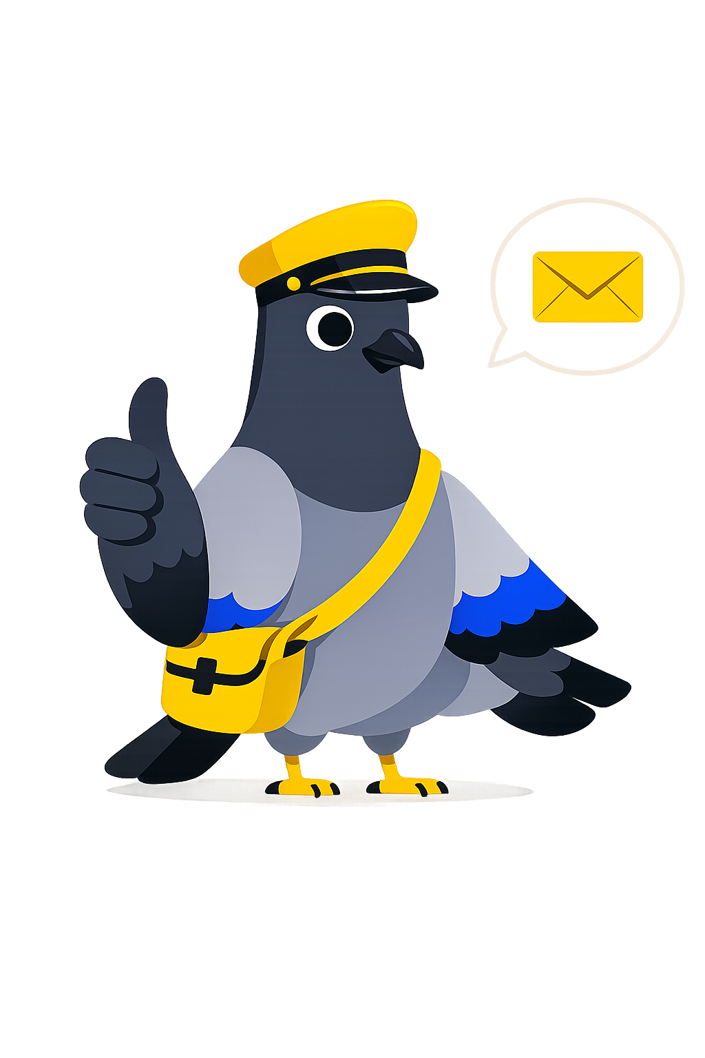 Vaillant, the carrier pigeon who delivers your emails